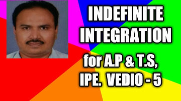 INDEFINITE INTEGRATION VIDEO-5(PROBLEMS ON CONCEPT 2 PART 2)