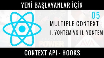 Yeni Başlayanlar İçin REACT CONTEXT API - HOOKS 05 :  Multiple Context