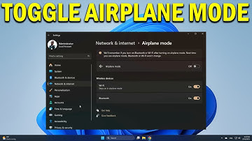 How To Turn Off Or On Airplane Mode In Windows 11  - Quick Fix