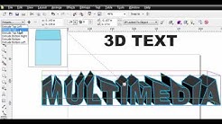 Tutorial Coreldraw x5 (3D Text) YP - Durasi: 4.46. 