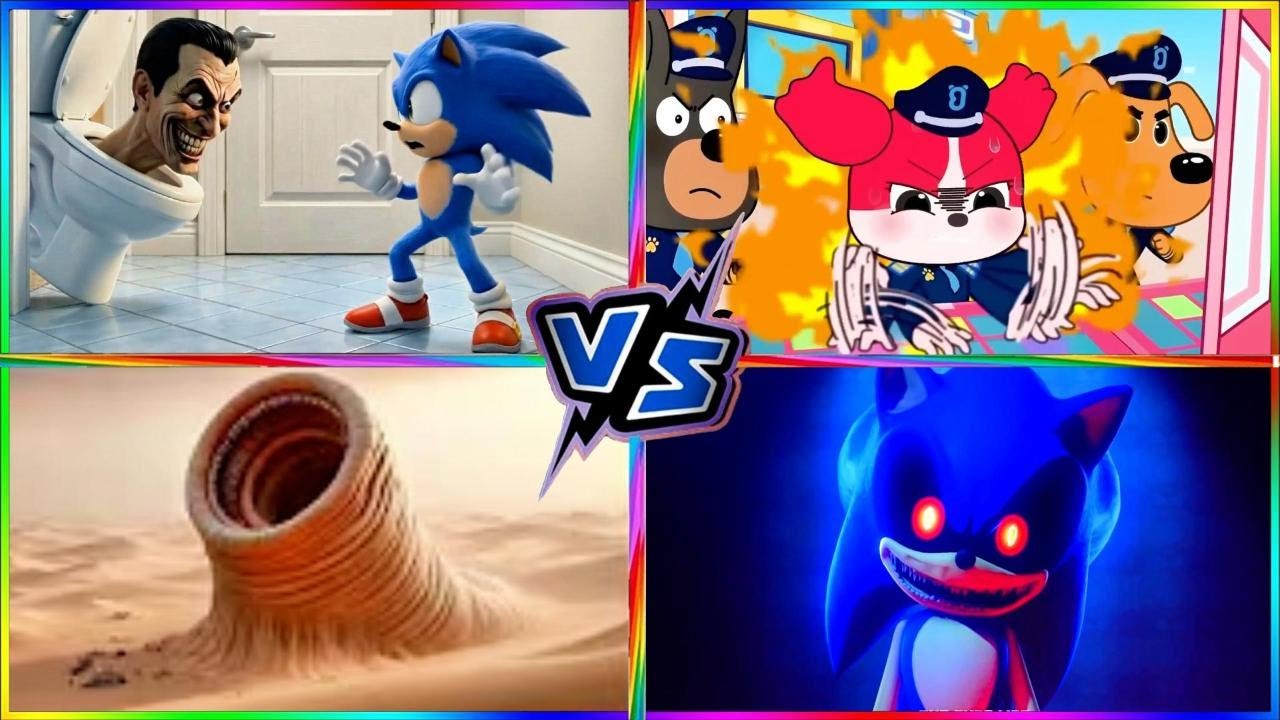 SONIC.EXE 🆚 TOILET MONSTER 🆚 BRIDGE WORM 😱 HORROR ARENA