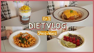 DIET#5 | Goal 46kg  Mango Chia Pudding, Kimchi Udon Noodle Stir Fry, Creamy Tomato Pasta, Matcha...