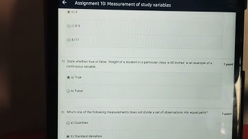 BCBR #NPTEL #answerkey ,cycle 5 assignment 10, measurement of study variables.