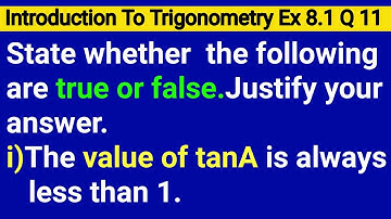 State Whether The Following Statements Are True Or False Justify Your Answer