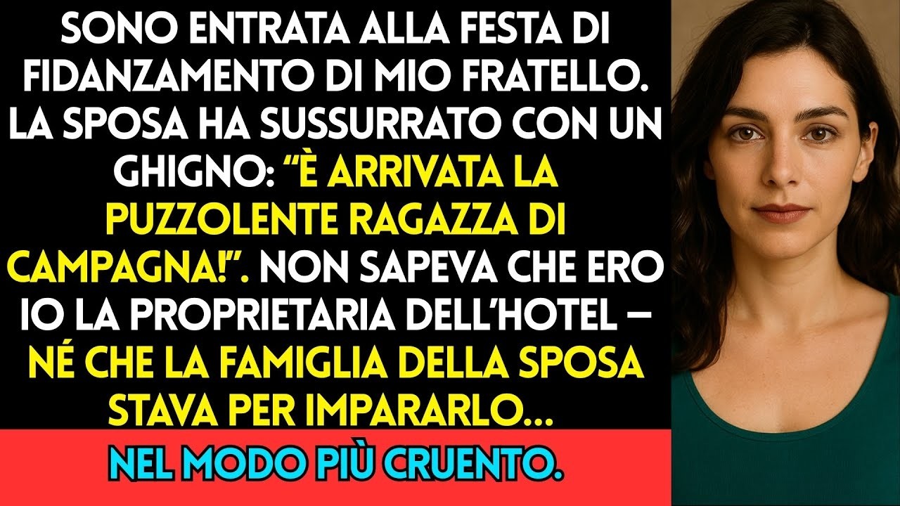 Ho sentito la porta del bagno delle signore aprirsi, e la voce di Lena mi ha raggiunta da dietro: "La campagnola è arrivata." Una risata soffocata, poi un sussurro alle sue amiche. Ero entrata...