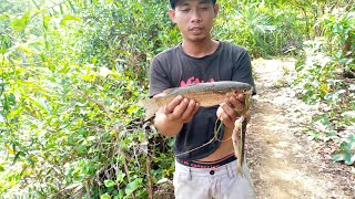 Laruang di hangin(footpump)paniniksay ng Banak sa maliit na ilog/ANG LAKI NITO 😲😲😲😲