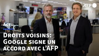 Droits voisins: Google va rémunérer l'AFP pour utiliser ses contenus | AFP