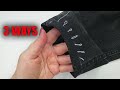 ✅3 WAYS TO SHORTEN PANTS | How to Hand Sew a Hidden Stitch or Invisible stitch