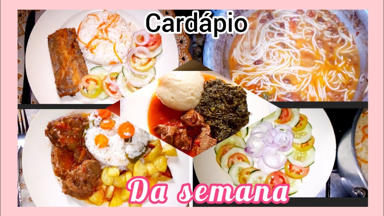 MEU ALMOÇO POR 7 DIAS, Cardápio semanal para donas de casa/ Valdmira Mateus YouTube