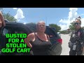 Florida Couple Busted for a Stolen Golf Cart - Eustis, Florida - July 5, 2023