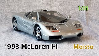 Diecast 1993 McLaren F1 (Maisto) 1:18