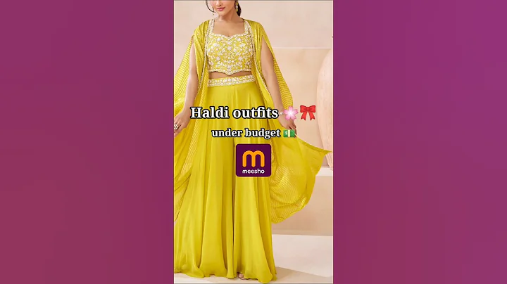 Haldi outfits from messho 🌸😌👑 #meeshofinds #meeshoshopping