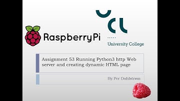 Ass53 Part5 Running Python3 http Web server and creating dynamic HTML page 1