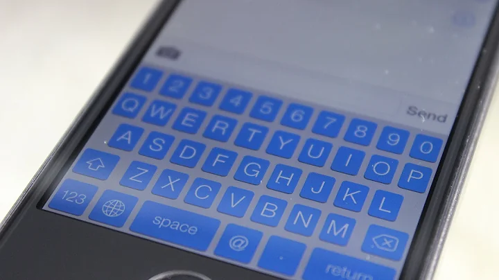 How to Make your Keyboard Color Blue in iOS 7