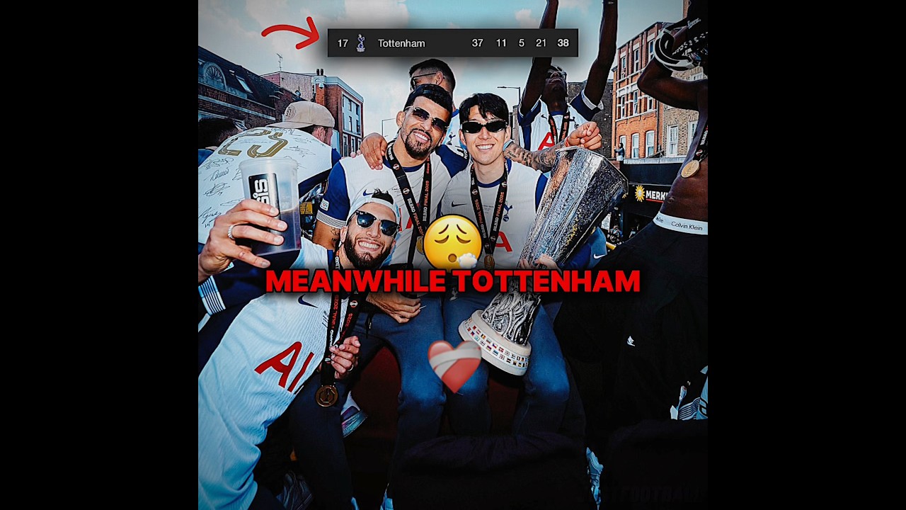 Tottenham qualified for ucl from 17th place😮‍💨 