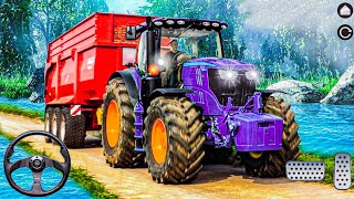 Real Tractor Trolley Cargo Farming Simulator 2021 - Android Gameplay screenshot 3