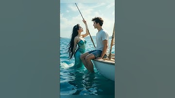 Mermaid girl meets her love #mermaid #mermaidlove #mermaidmakeup #shortsfeed #tiktok #vr360 #trend