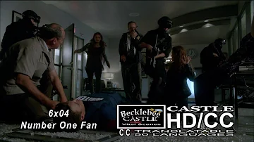 Castle 6x04 "Number One Fan" Castle is Shot | Cheeseburgers as Code Word for Help (HD/CC)