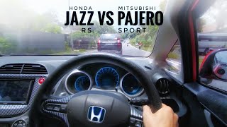 Honda Jazz VS Pajero Sport