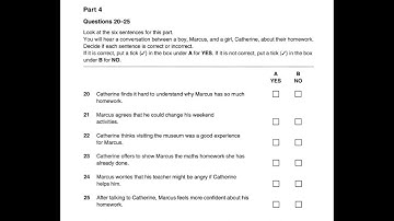 Study English online (B1). Preliminary English Test (PET) Listening Book 6 : Test 1 part 4