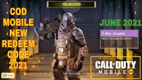 Call Of Duty New Redeem Code| Codm Redeem Code For June 2021