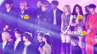 Taehyung x Jisoo x Suho ♥️Vsoo Jiho Moments (BTS x BLACKPINK x EXO)