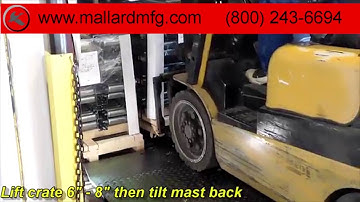 Forklift Loading and Unloading Procedures for Extra-Wide Pallet Loads | Mallard Manufacturing