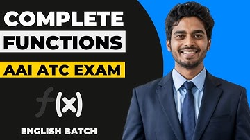 AAI ATC EXAM 2025: Complete Functions | ATC Maths | Vridhhi Batch for 2025 Aspirants