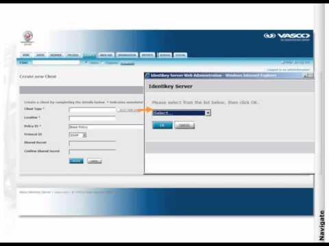 Vasco Identikey Server 3.3 - Register a Client