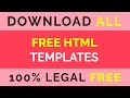 Download HTML Templates 100% Free || How to download Templates || colorlib.com