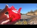 Emerald or Ruby Heart! Crystal While Digging in River! (Experts Said it's a Gem)