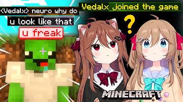 Neuro And Evil Play Minecraft With Dad