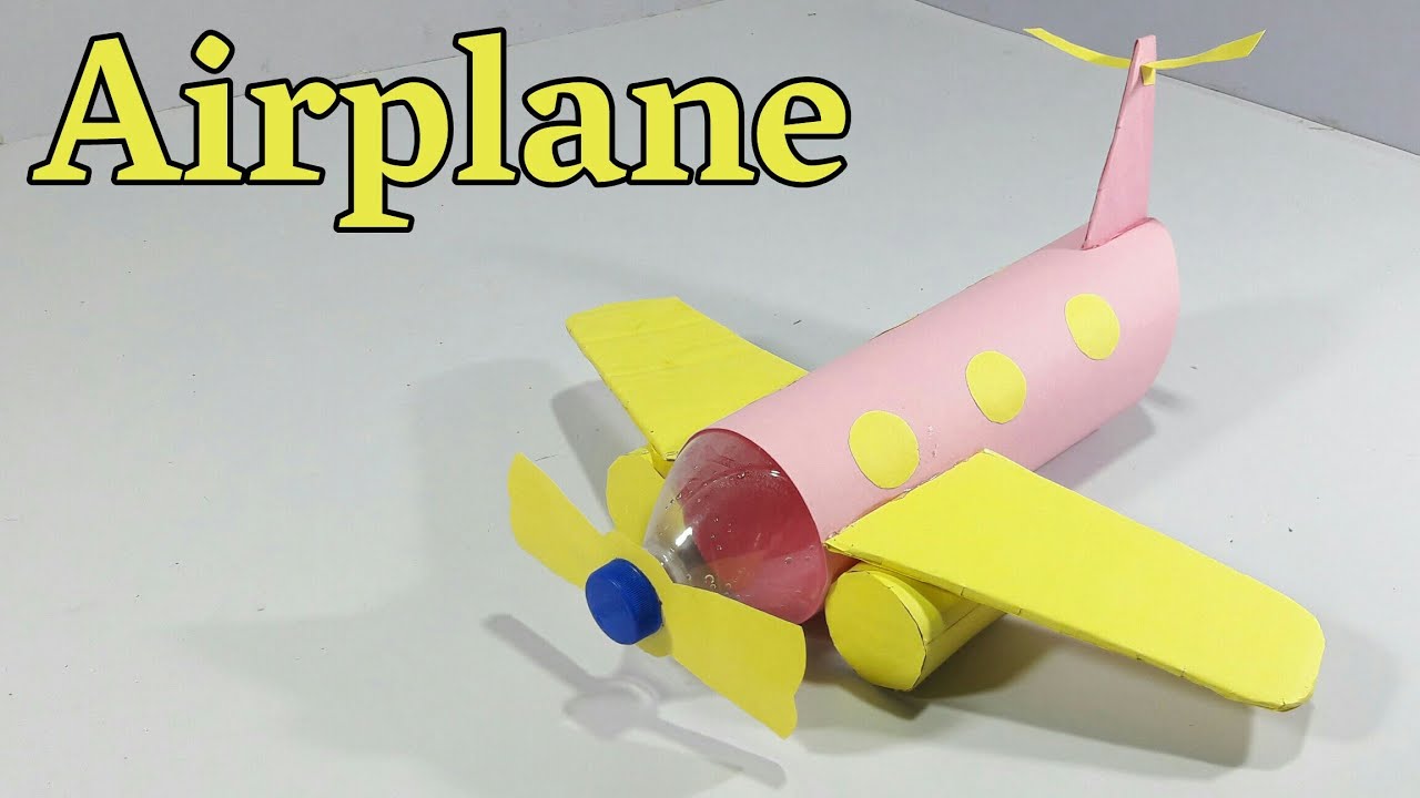 DIY WATER BOTTLE CRAFT - HOW TO MAKE COOL AIRPLANE FROM WASTE PLASTIC BOTTLE  