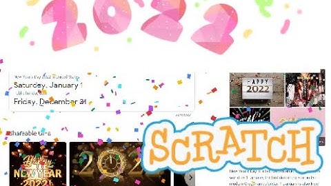 Scratch Tutorial | Happy New Year 2022 Confetti | How to make a Happy New Year game in scratch