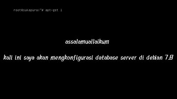 Konfigurasi Database Server Di Linux Debian 7.8