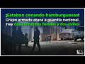 ¡Estaban cenando hamburguesas! Grupo armado ataca a guardia nacional.