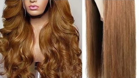 How to achieve curls without electric heat. Hot water method. #synthetic #humanhair #diy #trending