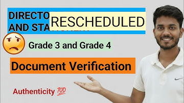RESHEDULED ADRE 2.0 Documents Verification// DIRECTORATE OF PRINTING AND STATIONERY // Official//