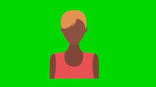 Girl Avatar On Green Screen