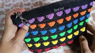 Tas Rajut Motif Love