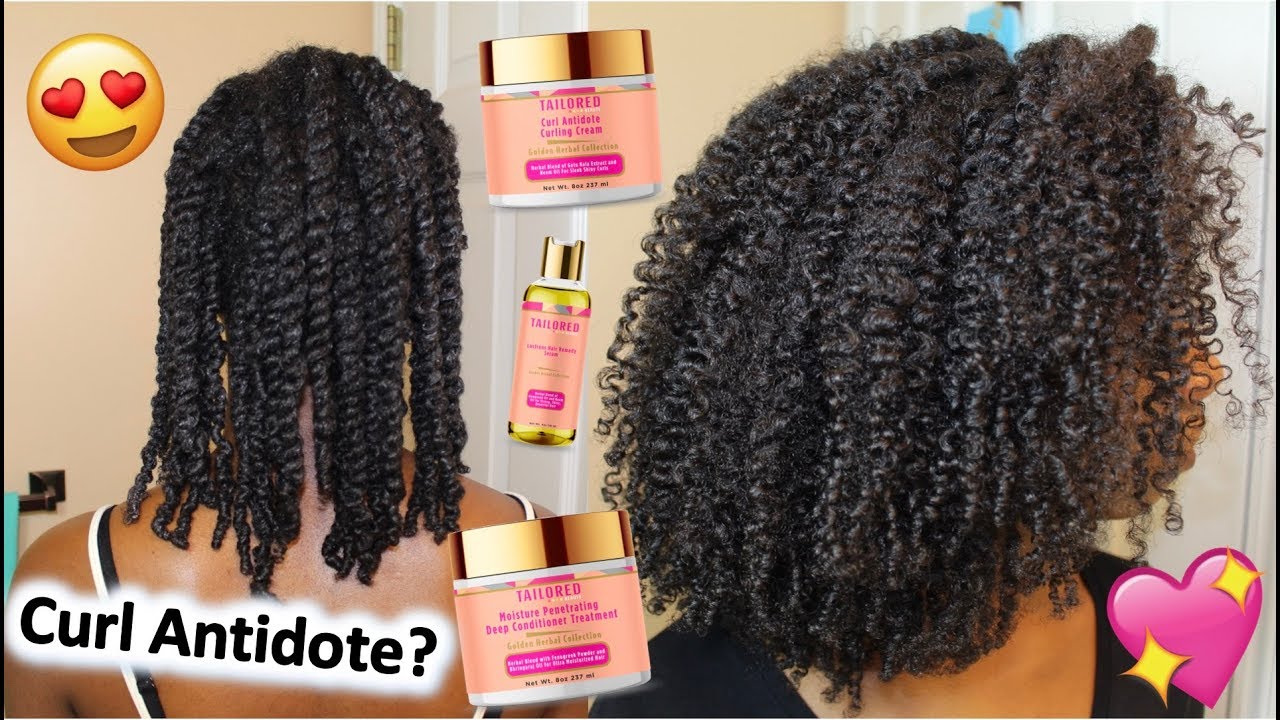 CURL ANTIDOTE IS BAE! 😍 |  NEW Tailored Beauty Golden Herbal Collection TYPE 4 NATURAL HAIR