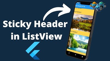 #flutter Flutter tutorial: Sticky Header in Flutter ListView