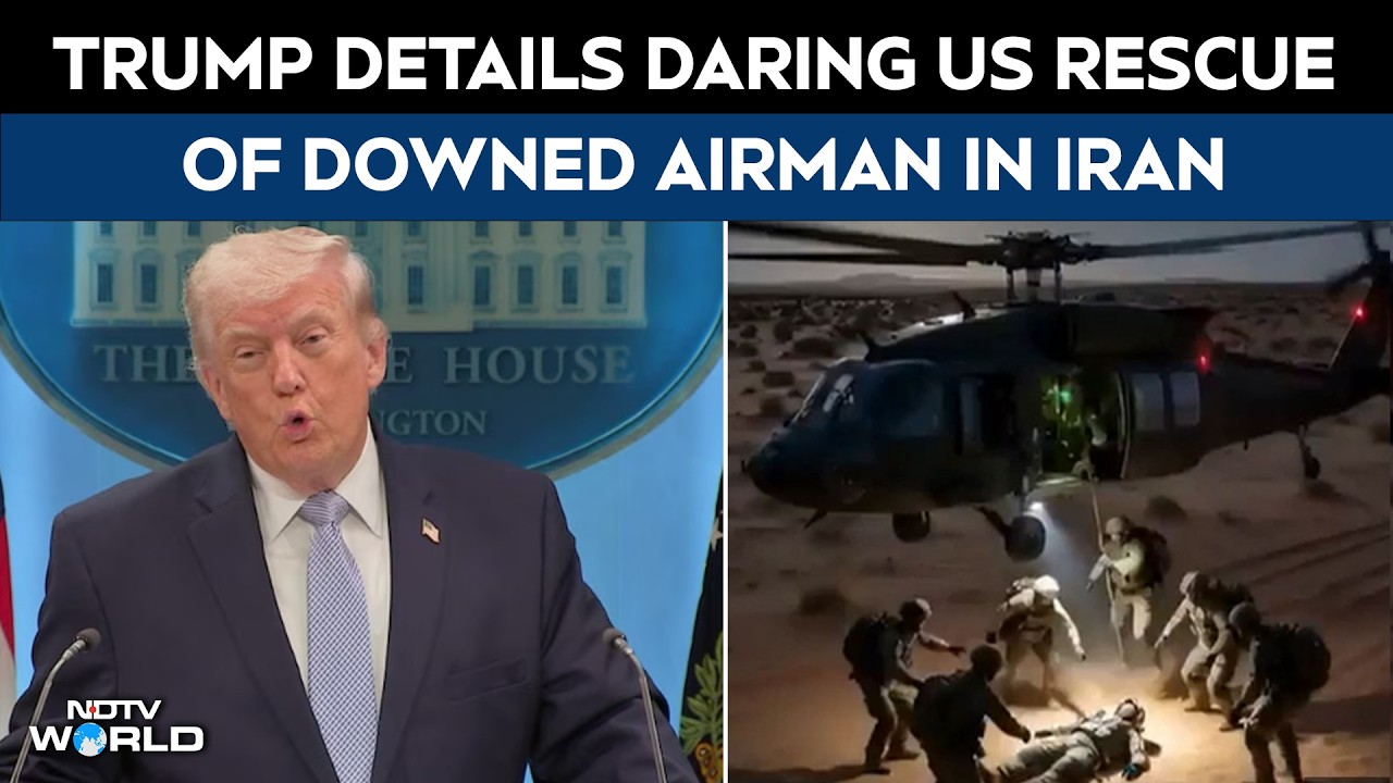 US Pilot Rescue | Trump Details Daring US Rescue of Downed Airman in ...