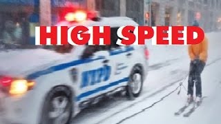SNOWBOARDING WITH THE NYPD - High speed HD