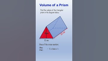 Volume of a Prism #volume #prism #Math
