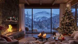 Snowy Cabin — Mellow Piano Jazz — November 2025 | Hearth Glow Background 📖 For Focus, Study & Relax✨