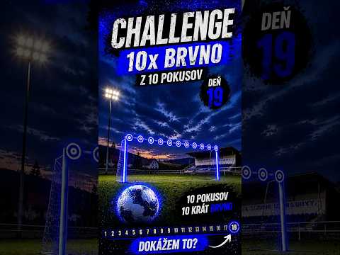 Trafím 10x brvno z 10 pokusov? | Deň 19 | #futbal #football #soccer #brvno #challenge