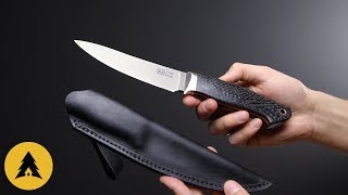 Нож ГМ 125мм сталь CPM 125V, рукоять карбон (Гончаров Р.А.)