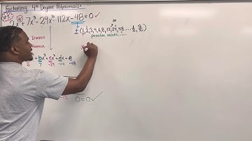 Factoring 4th Degree Polynomials Using SYNTHETIC DIVISION (Example #1)