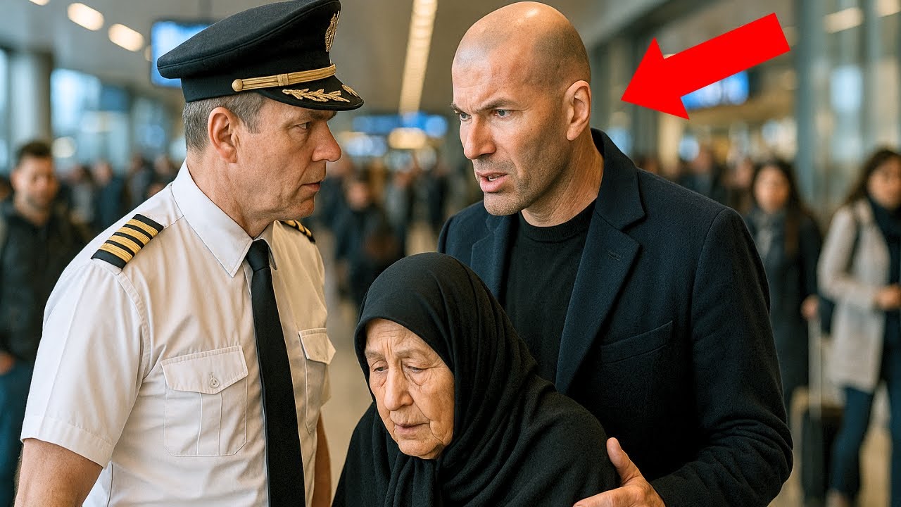Un Pilote Fait Tomber Une Vieille Dame Voilée – Zidane Intervient Et Lui Donne Une Leçon Inoubliable
